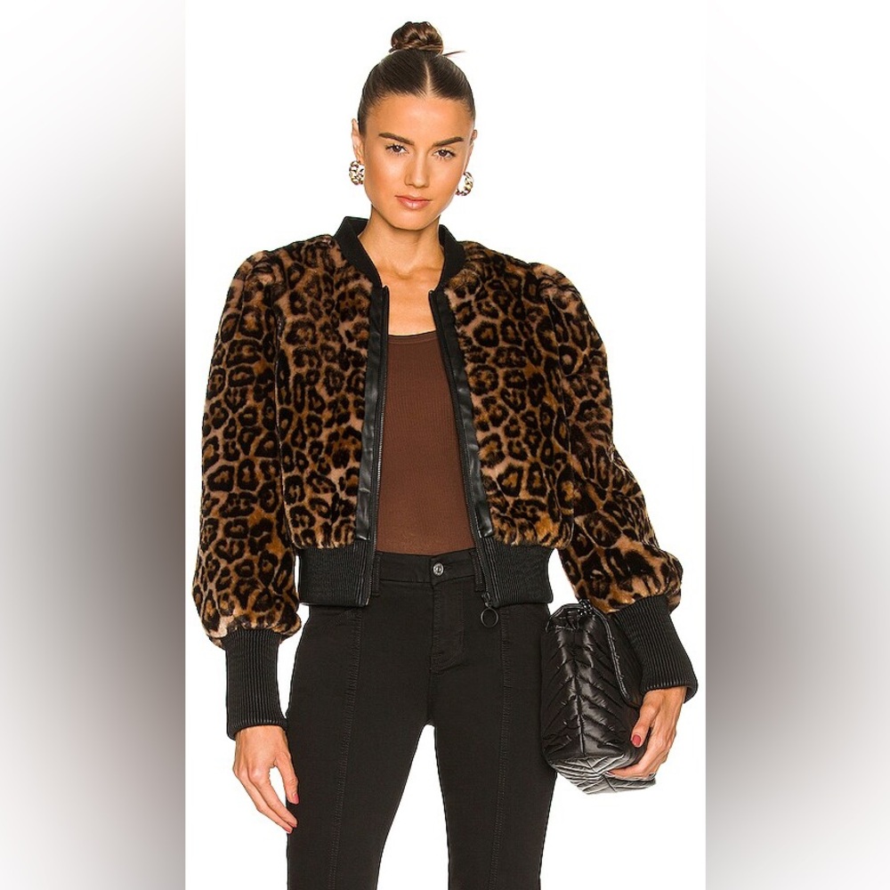 Lovers + Friends Leopard Print Jacket